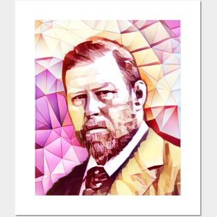 Bram Stoker Pink Portrait | Bram Stoker Artwork 13 Posters and Art